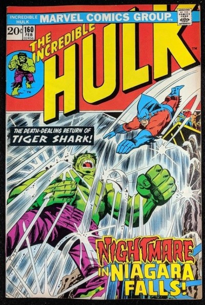 Incredible Hulk (1968) #160 VF+ (8.5)  vs Tiger Shark