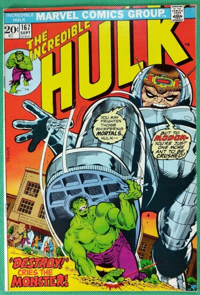 Incredible Hulk (1968) #167 VF (8.0) vs MODOK