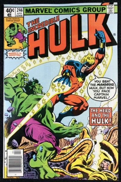 Incredible Hulk (1968) #246 VF/NM (9.0) vs Captain Marvel