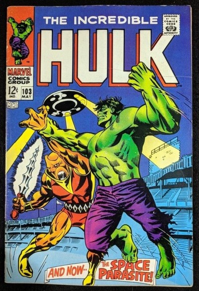 Incredible Hulk (1968) #103 FN (6.0) 1st app Space Parasite