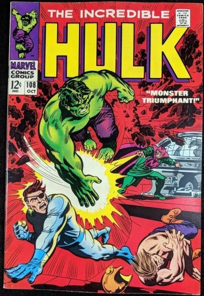 Incredible Hulk (1968) #108 VF- (7.5) vs Mandarin  part 2 of 2