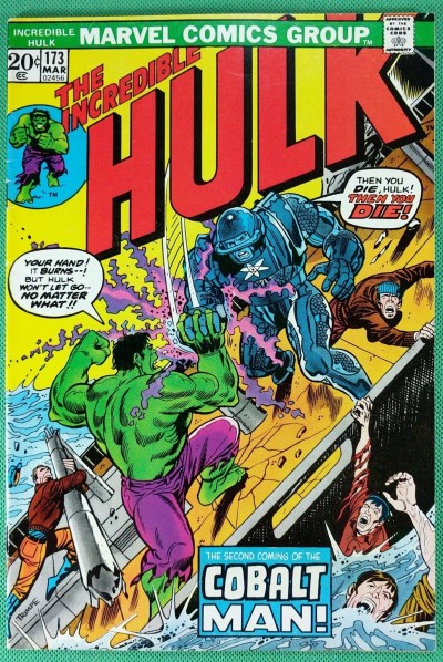 Incredible Hulk (1968) #173 VF- (7.5) vs Cobalt Man pt 1 of 2