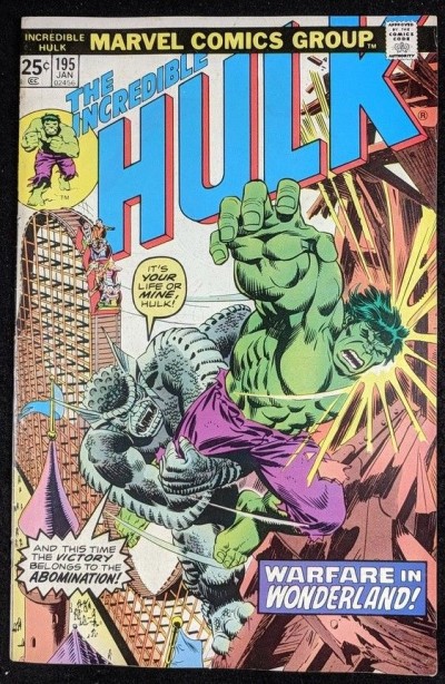 Incredible Hulk (1968) #195 FN (6.0)  vs Abomination