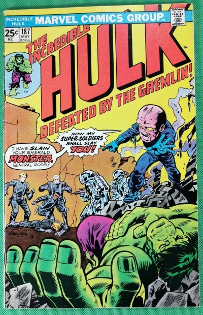 Incredible Hulk (1968) #187 FN+ (6.5) vs Gremlin pt 1 of 2