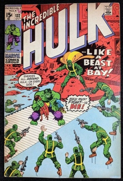 Incredible Hulk (1968) #132 VG/FN (5.0) vs HYDRA