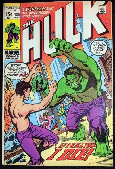 Incredible Hulk (1968) #130 FN+ (6.5) story cont. from Captain Marvel #21