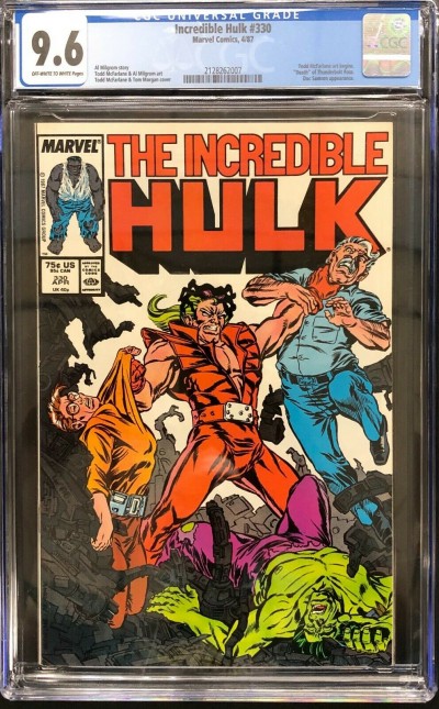 Incredible Hulk (1968) #330 CGC 9.6 Todd McFarlane Art Begins (2128262007)