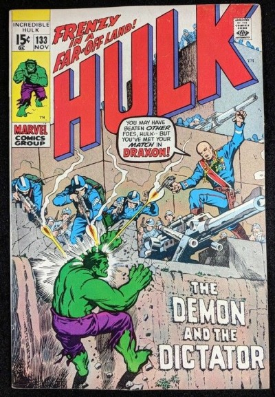 Incredible Hulk (1968) #133 VF- (7.5) vs HYDRA