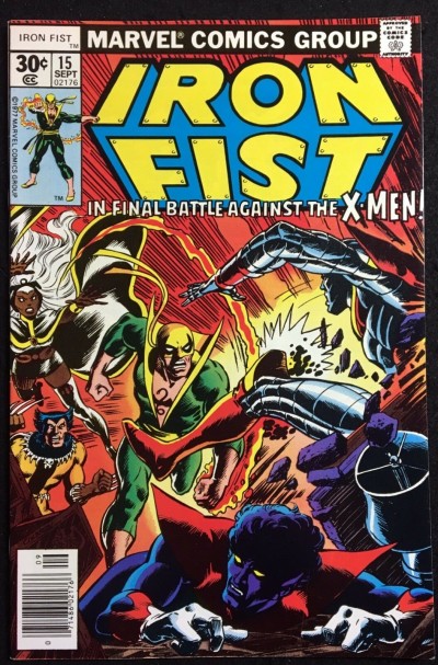 Iron Fist (1976) #15 VF+ (8.5) X-Men cover & app early John Byrne X-Men