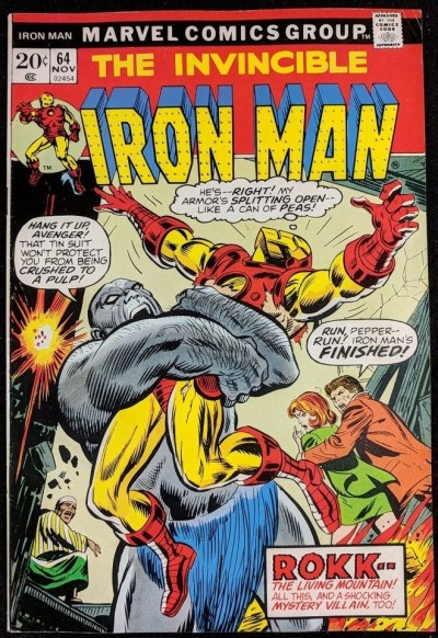 Iron Man (1968) #64 VF- (7.5)  vs Rokk & Dr. Spectrum app