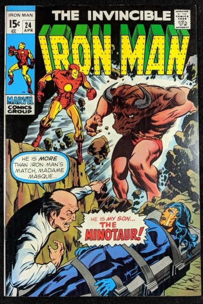 Iron Man (1968) #24 NM (9.4) vs Minotaur