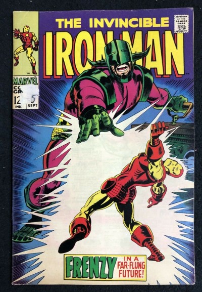 Iron Man (1968) #5 VG+ (4.5) versus Cerebrus