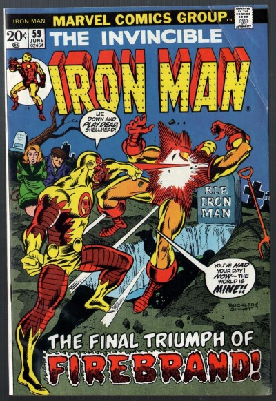 Iron Man (1968) #59 FN (6.0) vs Firebrand