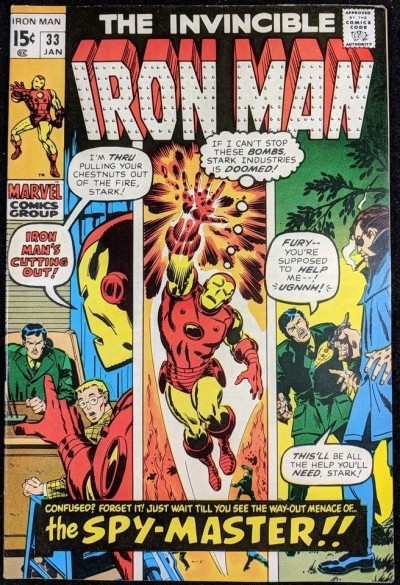 Iron Man (1968) #33 VF (8.0) 1st app Spy-Master