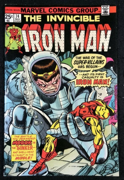 Iron Man (1968) #74 VF+ (8.5) War of the Super-Villains Modok Mad-Thinker