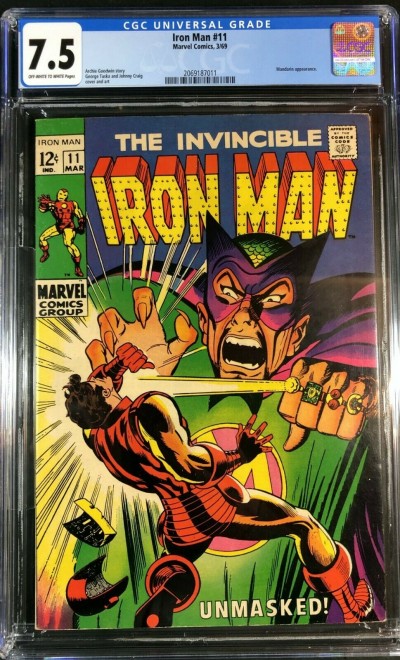 Iron Man (1968) #11 CGC 7.5 Mandarin Cover (2069187011)