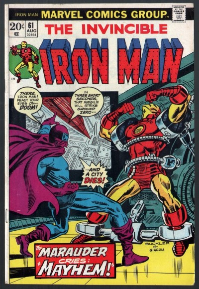 Iron Man (1968) #61 FN-  (5.5) vs Mask Marauder