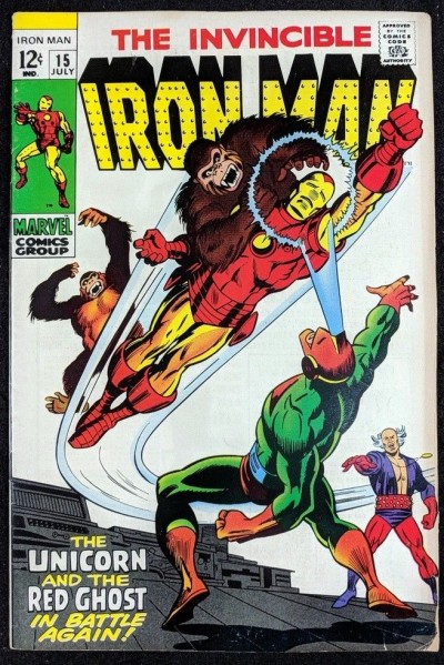 Iron Man (1968) #15 FN- (5.5)  vs  Red Ghost & Unicorn
