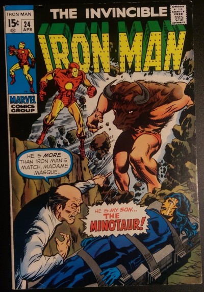 Iron Man (1968) #24 VF- (7.5) vs Minotaur