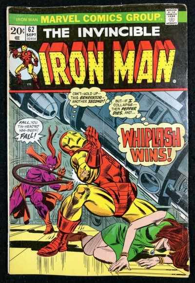 Iron Man (1968) #62 VG (4.0) vs Whiplash