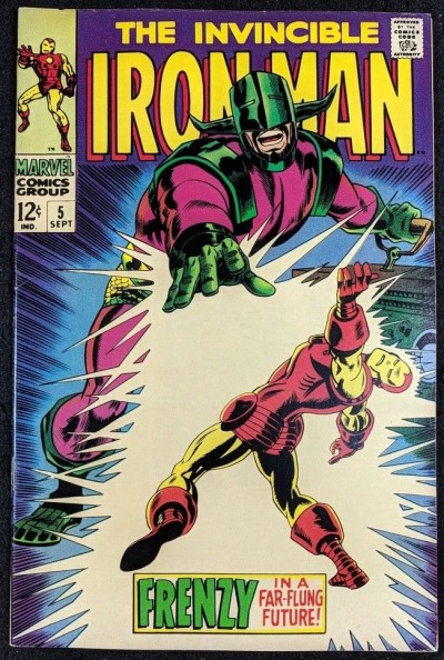 Iron Man (1968) #5 VF+ (8.5)  vs Cerebrus