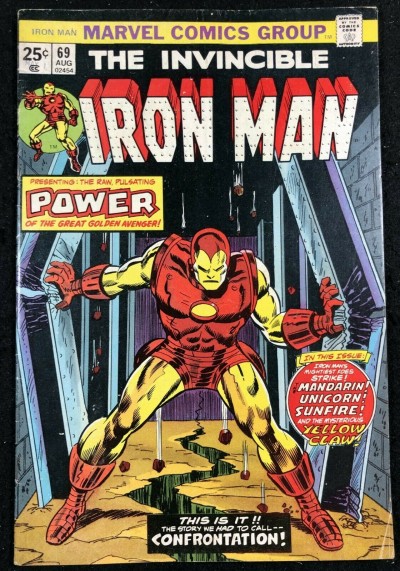 Iron Man (1968) #69 VG/FN (5.0) Mandarin Unicorn Sunfire Yellow Claw app