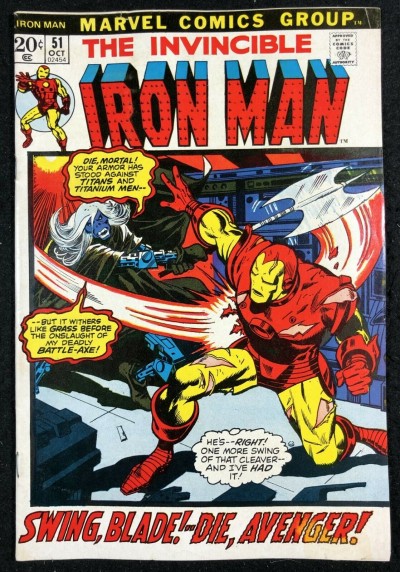 Iron Man (1968) #51 FN (6.0) Swing Blade