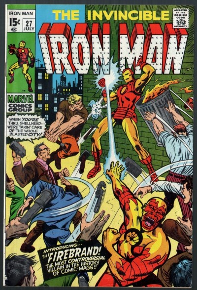 Iron Man (1968) #27 FN+ (6.5) 1st appearance Firebrand