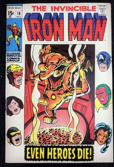 Iron Man (1968) #18 VF- (7.5)  Avengers cover & app