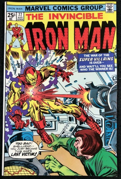 Iron Man (1968) #77 NM- (9.2) War of the Super-Villains conclusion