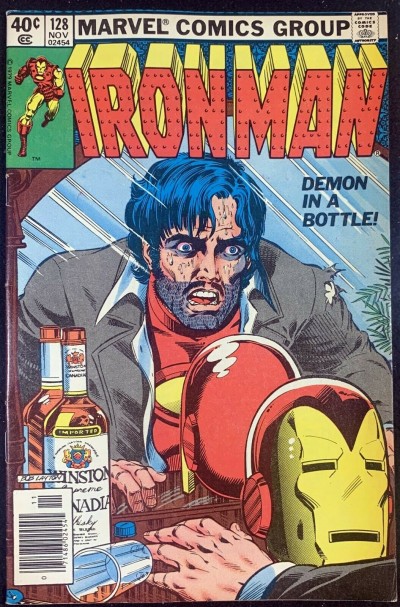 Iron Man (1968) #128 FN+ (6.5) Demon In A Bottle Classic Cover