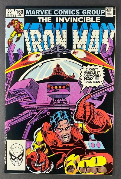 Iron Man (1968) #169 NM- (9.2) 1st James Rhodes as Iron Man Luke McDonnell