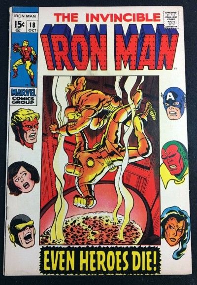 Iron Man (1968) #18 VF- (7.5) gust starring The Avengers