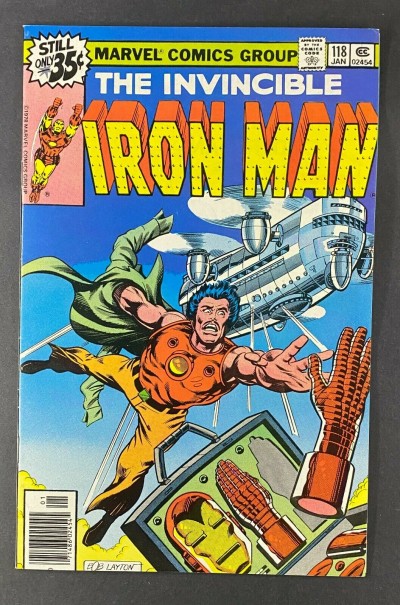 Iron Man (1968) #118 VF- (7.5) 1st App James Rhodes Mark Jewelers Bob Layton Art