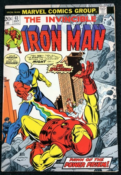 Iron Man (1968) #63 VF- (7.5) vs Dr. Spectrum