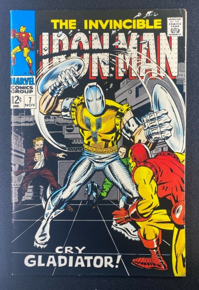 Iron Man (1968) #7 VF (8.0) Gladiator Battle Cover George Tuska Cover & Art