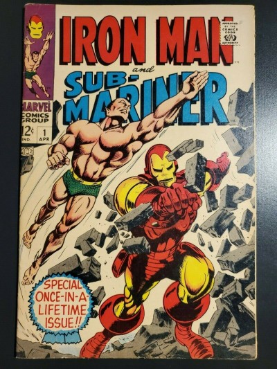 Iron Man & Sub-Mariner #1 (1968) F+ 6.5 Pre-dates Iron Man #1 & Sub-Mariner #1 |