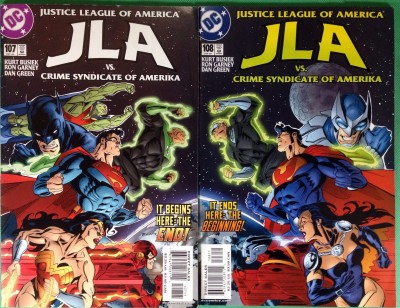 JLA (1997) 107-114 complete versus Crime Syndicate story line Justice League 