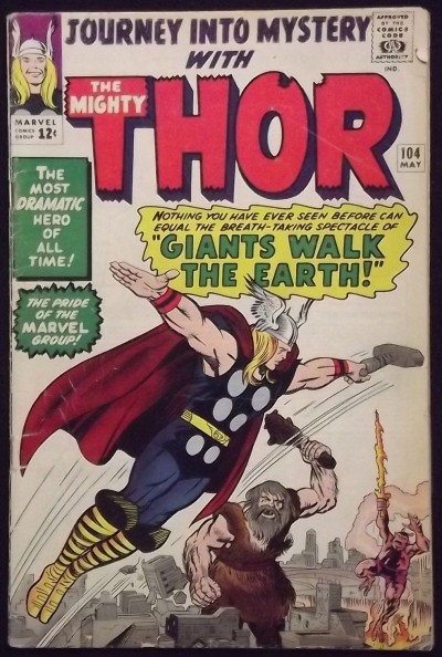 JOURNEY INTO MYSTERY #104 VG STAN LEE JACK KIRBY THOR