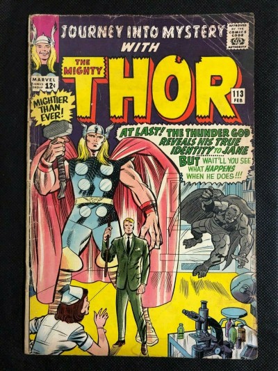 Journey into Mystery (1952) #113 GD (2.0) Jack Kirby Thor Origin of Loki