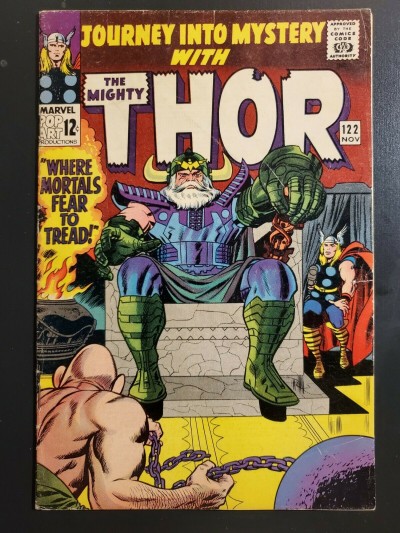 Journey Into Mystery #122 (1965) VG/F Odin Thor Absorbing Man Cover Jack Kirby|