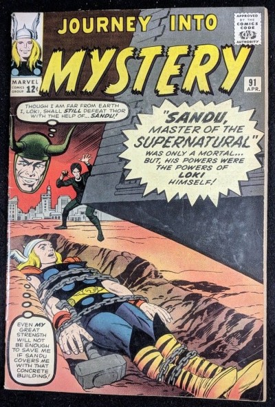 Journey into Mystery (1962) #91 VG+ (4.5) featuring Thor