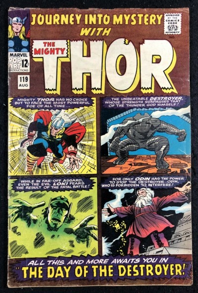 Journey into Mystery (1962) #119 VG/FN (5.0) Thor 1st app Hogan Fandral Volstagg