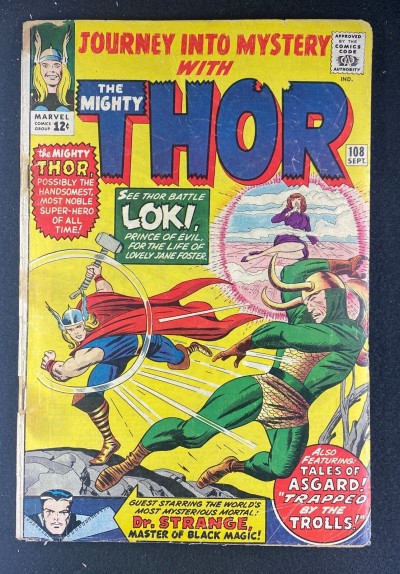Journey into Mystery (1952) #108 GD/VG (3.0) Doctor Strange Avengers Cameo Loki