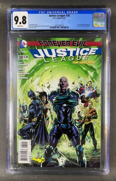 Justice League (2011) #30 CGC 9.8 2nd Cameo Appearance Jessica Cruz (3822925023)