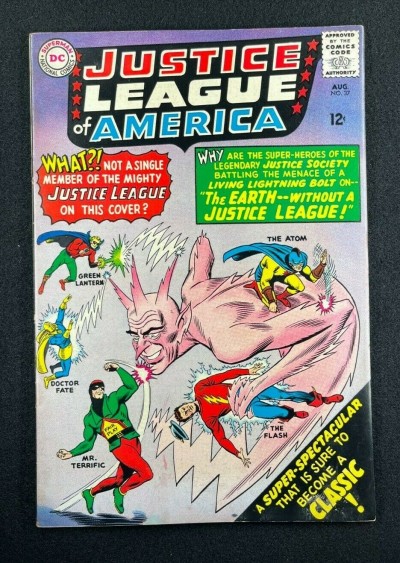 Justice League of America (1960) #37 FN- (5.5) 1st SA App Mister Terrific
