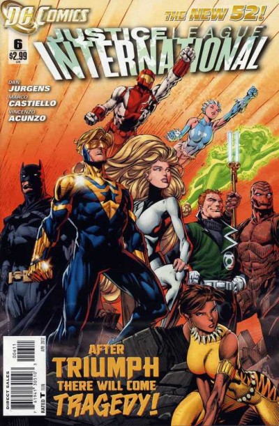JUSTICE LEAGUE INTERNATIONAL #6 VF THE NEW 52!
