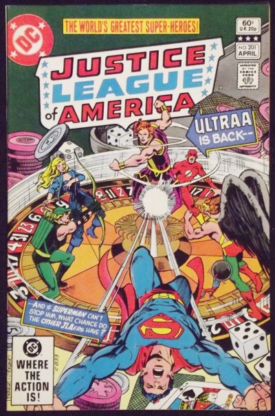 JUSTICE LEAGUE OF AMERICA #201 NM- ULTRAA GEORGE PEREZ COVER