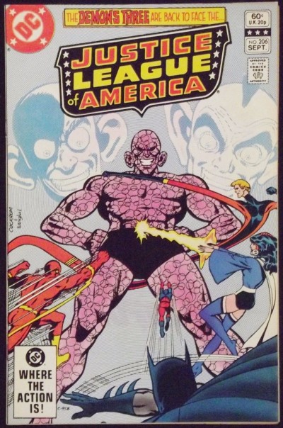JUSTICE LEAGUE OF AMERICA #206 NM- DAVE COCKRUM COVER INFANTNO ART