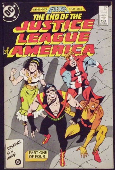 JUSTICE LEAGUE OF AMERICA #258 FN/VF DEATH OF VIBE LEGENDS X-OVER